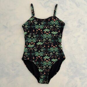 Old Navy Girls Palm Tree Bandeau Style One-Piece Swimsuit